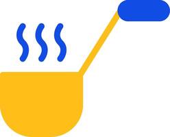 Ladle Flat Two Color Icon vector