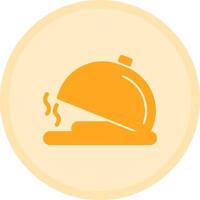 Dish Multicolor Circle Icon vector