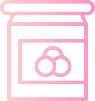 Jam Linear Gradient Icon vector