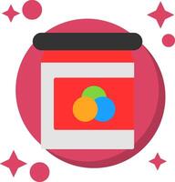 Jam Tailed Color Icon vector