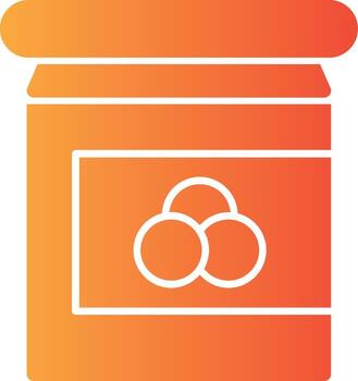 Jam Solid Multi Gradient Icon vector