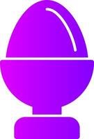 Eggcup Solid Multi Gradient Icon vector