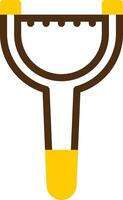 Peeler Yellow Lieanr Circle Icon vector