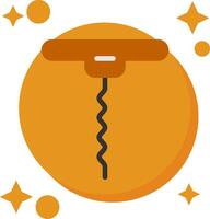 Corkscrew Tailed Color Icon vector