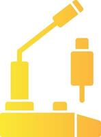 Microphone for presentations Solid Multi Gradient Icon vector