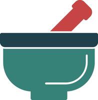 Pestle Glyph Two Color Icon vector