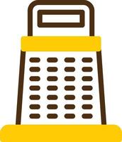 Grater Yellow Lieanr Circle Icon vector