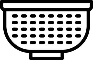 Colander Line Icon vector