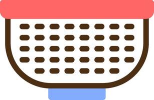 Colander Color Filled Icon vector