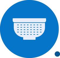 Colander Glyph Shadow Icon vector