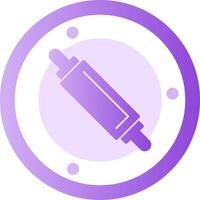 Rolling Pin Glyph Gradient Icon vector