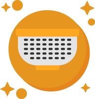 Colander Tailed Color Icon vector