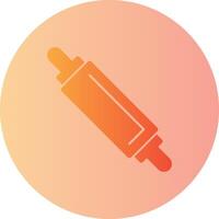 Rolling Pin Gradient Circle Icon vector
