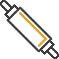 Rolling Pin Line Circle Icon vector