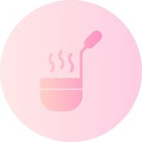 Ladle Gradient Circle Icon vector