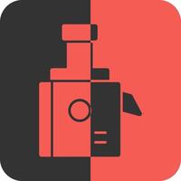 Juicer Red Inverse Icon vector