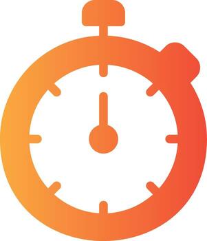 Timer Solid Multi Gradient Icon vector