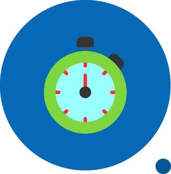 Timer Flat Shadow Icon vector