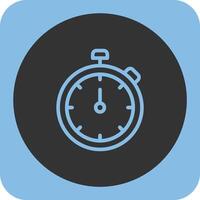 Timer Linear Round Icon vector