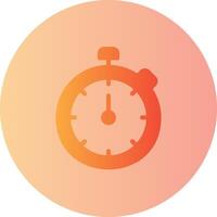 Timer Gradient Circle Icon vector
