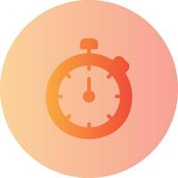 Timer Gradient Circle Icon vector