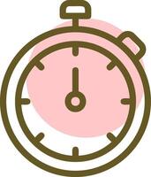Timer Linear Circle Icon vector