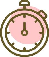 Timer Linear Circle Icon vector