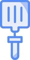 Spatula Line Filled Blue Icon vector