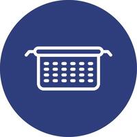 Sieve Outline Circle Icon vector