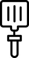 Spatula Line Icon vector