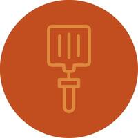 Spatula Line Multi color Icon vector