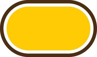 Placemat Yellow Lieanr Circle Icon vector