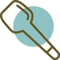 Spoonula Linear Circle Icon vector
