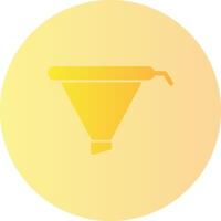 Funnel Gradient Circle Icon vector