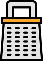 Grater Line Filled Icon vector