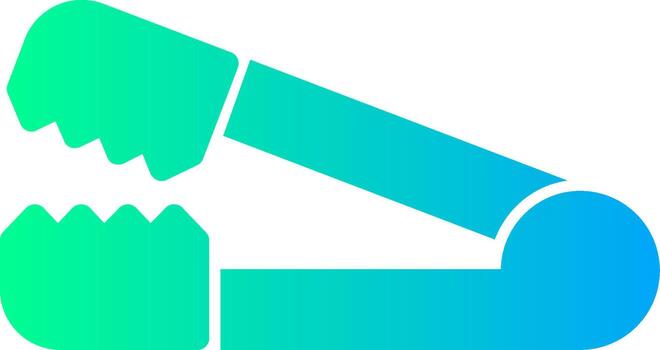 Tongs Solid Multi Gradient Icon vector