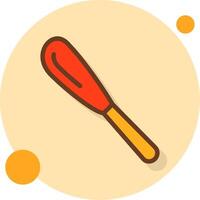 Tableware Spreader Filled Shadow Circle Icon vector