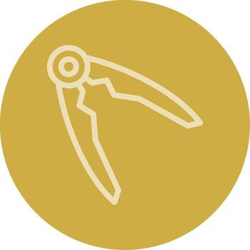 nocetto cascanueces línea multi color icono vector