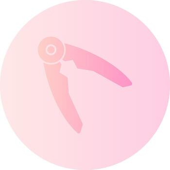 nocetto cascanueces degradado circulo icono vector