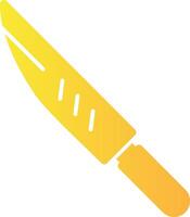 Cheese Knife Solid Multi Gradient Icon vector