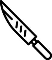 queso cuchillo línea icono vector