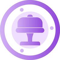 Cake Stand Glyph Gradient Icon vector