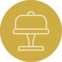 Cake Stand Line Multi color Icon vector