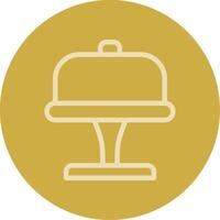 Cake Stand Line Multi color Icon vector