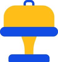 Cake Stand Flat Two Color Icon vector
