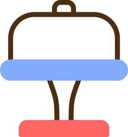 Cake Stand Color Filled Icon vector