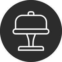 Cake Stand Inverted Icon vector