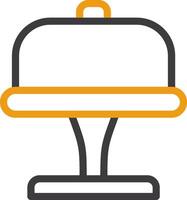 Cake Stand Line Circle Icon vector