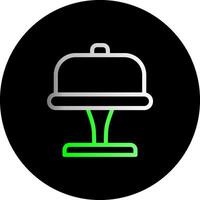 Cake Stand Dual Gradient Circle Icon vector