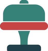 Cake Stand Glyph Two Color Icon vector